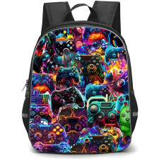 Gamer Backpack StudentPack - Controller Collage Neon Outline