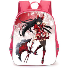 Gate Rory Mercury Backpack School Bag StudentPack - Rory Mercury Holding Axe Weapon Smiling Portrait