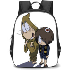 Gegege No Kitaro Backpack School Bag StudentPack - Nezumi And Kitaro Smiling Portrait White Background