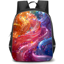 Girlish Backpack StudentPack - Girlish Colorful Bubbles Abstract