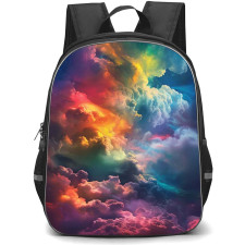 Girlish Backpack StudentPack - Girlish Rainbow Clouds