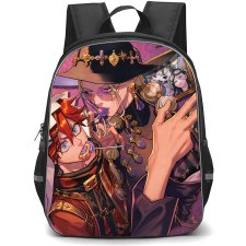 Gokurakugai Backpack School Bag StudentPack - Alma And Tao Saotome Eating Candy Poster
