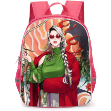 Gokurakugai Tao Saotome Backpack School Bag StudentPack - Tao Saotome Fierce Painting Portrait Poster