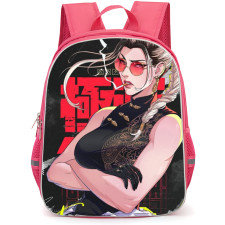 Gokurakugai Tao Saotome Backpack School Bag StudentPack - Tao Saotome Fierce Smoke Portrait Poster