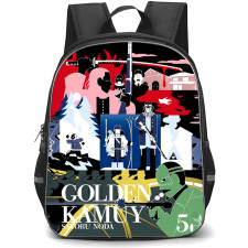 Golden Kamuy Backpack School Bag StudentPack - Golden Kamuy Characters Minimalist Poster