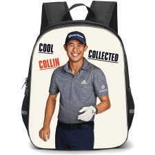 Golf Collin Morikawa Backpack School Bag StudentPack - Collin Morikawa Minimalist Portrait Poster