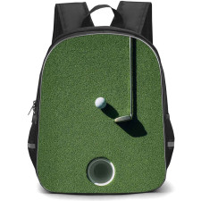 Golf Backpack School Bag StudentPack - Golf Minimal Golf Putter Aesthetic Poster