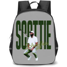 Golf Scottie Scheffler Backpack School Bag StudentPack - Scottie Scheffler Minimal Green Typography Poster