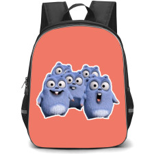 Grizzy and The Lemmings Backpack School Bag StudentPack - Lemings Smiling Portrait Sticker