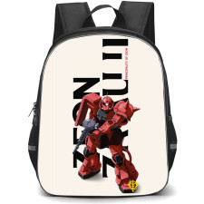 Gundam Backpack School Bag StudentPack - Gundam MS-06 Chars Zaku II Mobile Suit Poster