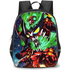 Gurren Lagann Backpack StudentPack - Tengen Toppa Gurren Lagann Angry Green Smoke