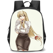 Highschool Of The Dead Shizuka Marikawa Backpack School Bag StudentPack - Shizuka Marikawa Portrait Cream Background