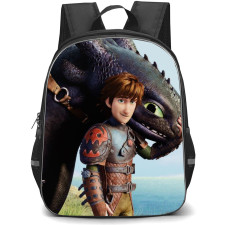 How To Train Your Dragon Backpack StudentPack - How To Train Your Dragon Hiccup And Toothless Portrait Poster