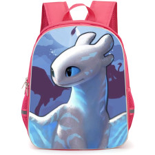 How To Train Your Dragon Light Fury Backpack StudentPack - Light Fury White Queen On Minimalist Background