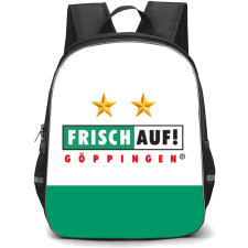 Turn und Polizeisportgemeinschaft Frisch Auf Goppingen e.V. Backpack School Bag StudentPack - Logo White Green Background