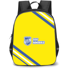Grindsted GIF Handbold Backpack School Bag StudentPack - Large Logo With Stripe
