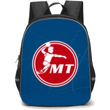 Melsunger Turngemeinde 1861 e. V. Backpack School Bag StudentPack - Logo Blue Lines Background
