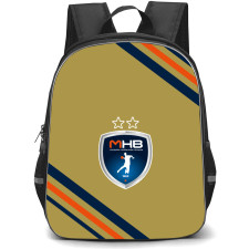 Montpellier Handball Backpack School Bag StudentPack - Large Logo With Stripe