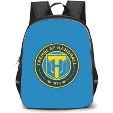 Tremblayen-France Handball Backpack School Bag StudentPack - Logo Cyan Background