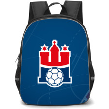 Handball Sport Verein Hamburg e.V. Backpack School Bag StudentPack - Logo Blue Lines Background