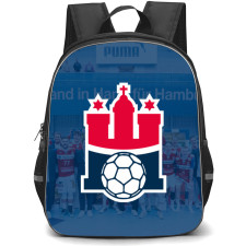 Handball Sport Verein Hamburg e.V. Backpack School Bag StudentPack - Logo Team Blue Background