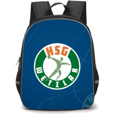 Handballspielgemeinschaft Wetzlar Backpack School Bag StudentPack - Logo Blue Line Background