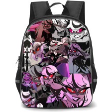Hazbin Hotel Carmilla Carmine Backpack StudentPack - Carmilla Carmine Collage Poster