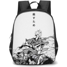 Hells Paradise Jigokuraku Backpack StudentPack - Hells Paradise Jigokuraku 20182021 Grayscale Poster