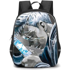 Hells Paradise Jigokuraku Yamada Asaemon Shion Backpack StudentPack - Yamada Asaemon Shion Holding Samurai Poster