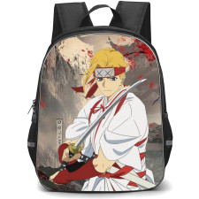 Hells Paradise Jigokuraku Yamada Asaemon Tenza Backpack StudentPack - Yamada Asaemon Tenza Holding Samurai Poster