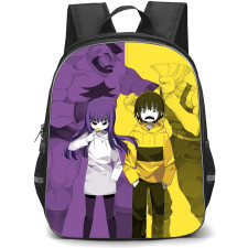 High Score Girl Backpack School Bag StudentPack - Haruo And Akira Fierce Portrait Game Background