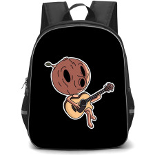 Hilda Woodman Backpack School Bag StudentPack - Woodman Playing Guitar Singing Portrait Sticker