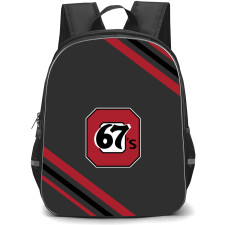 Ottawa 67s Backpack School Bag StudentPack - Large Logo Stripe
