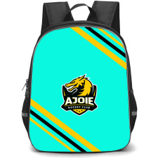 HC Ajoie Backpack School Bag StudentPack - Large Logo With Stripe
