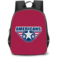 Tri City Americans Backpack School Bag StudentPack - Logo In Purple Background