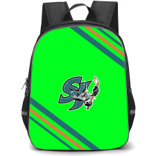 San Jose Barracuda Backpack School Bag StudentPack - Large Logo With Stripe