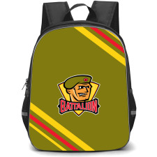 North Bay Battalion Backpack School Bag StudentPack - Large Logo Stripe