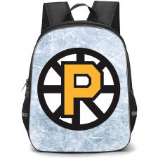 Providence Bruins Backpack School Bag StudentPack - Logo In Ice Background
