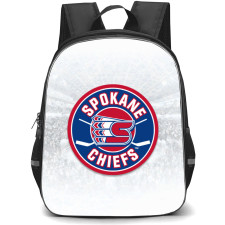 Spokane Chiefs Backpack School Bag StudentPack - Logo In White Grunge Background