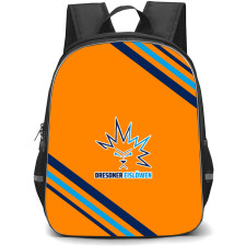 Dresdner Eislowen Backpack School Bag StudentPack - Large Logo With Stripe