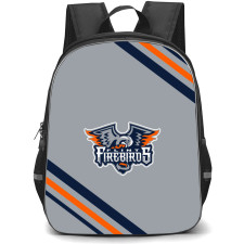 Flint Firebird Backpack School Bag StudentPack - Large Logo Stripe