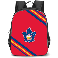 Toronto Marlies Backpack School Bag StudentPack - Large Logo With Stripe