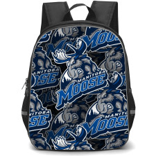 Manitoba Moose Backpack School Bag StudentPack - Logo Sticker Collage