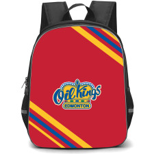Edmonton Oil Kings Backpack School Bag StudentPack - Large Logo Stripe