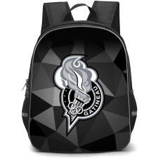 Gatineau Olympiques Backpack School Bag StudentPack - Logo In Gray Background