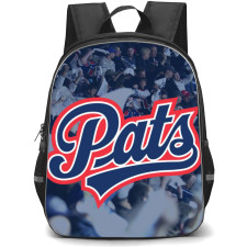 Regina Pats Backpack School Bag StudentPack - Logo In Crowd Blue Background