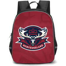 Newfoundland Regiment Backpack School Bag StudentPack - Logo Overlay In Red Background