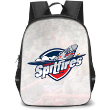 Windsor Spitfires Backpack School Bag StudentPack - Logo In White Paper Background