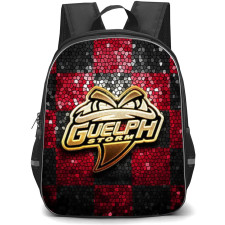 Guelph Storm Backpack School Bag StudentPack - Logo 3d In Red And Black Background