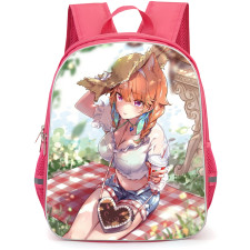 Hololive Takanashi Kiara Backpack School Bag StudentPack - Takanashi Kiara Sitting Straw Hat Portrait